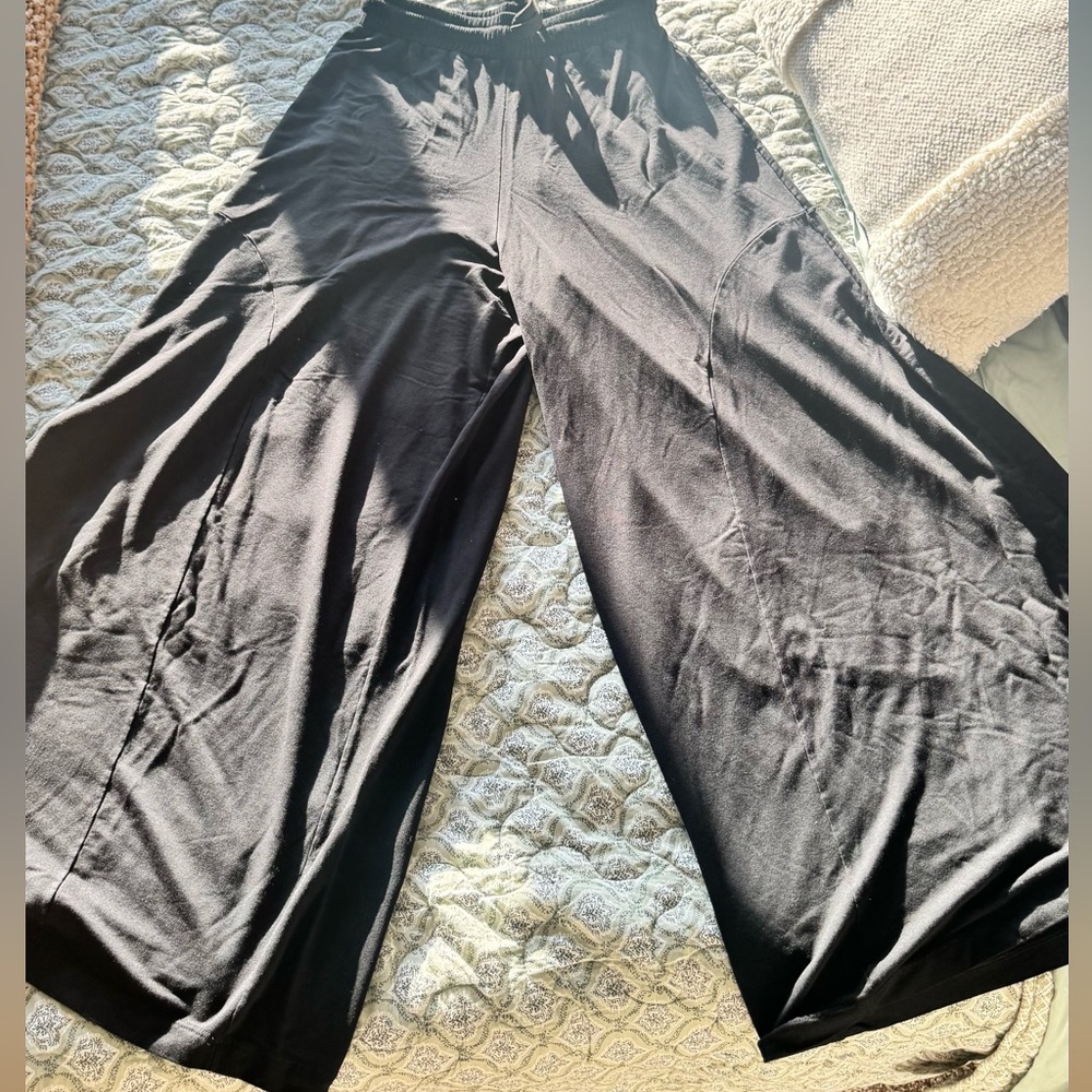 FARM Rio Black Wide-Leg Pants